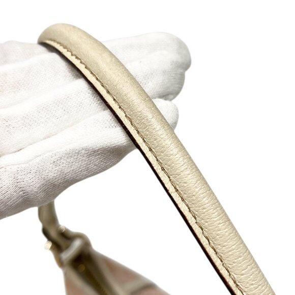 GUCCI Vintage GG Monogram Logo Abbey Shoulder Bag Pochette Pink Canvas [105938] - Picture 11 of 13